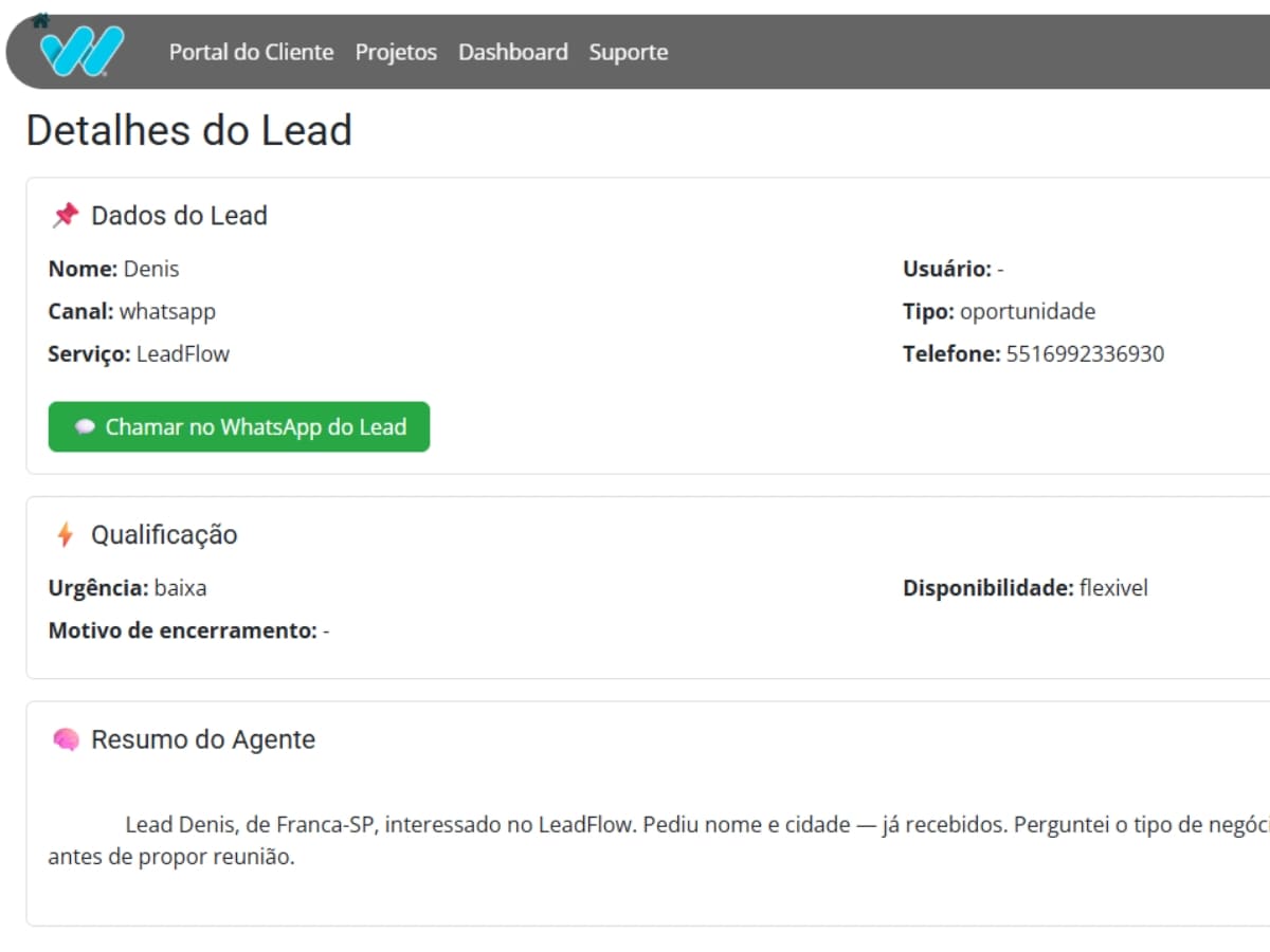 Follow-up automático del sistema